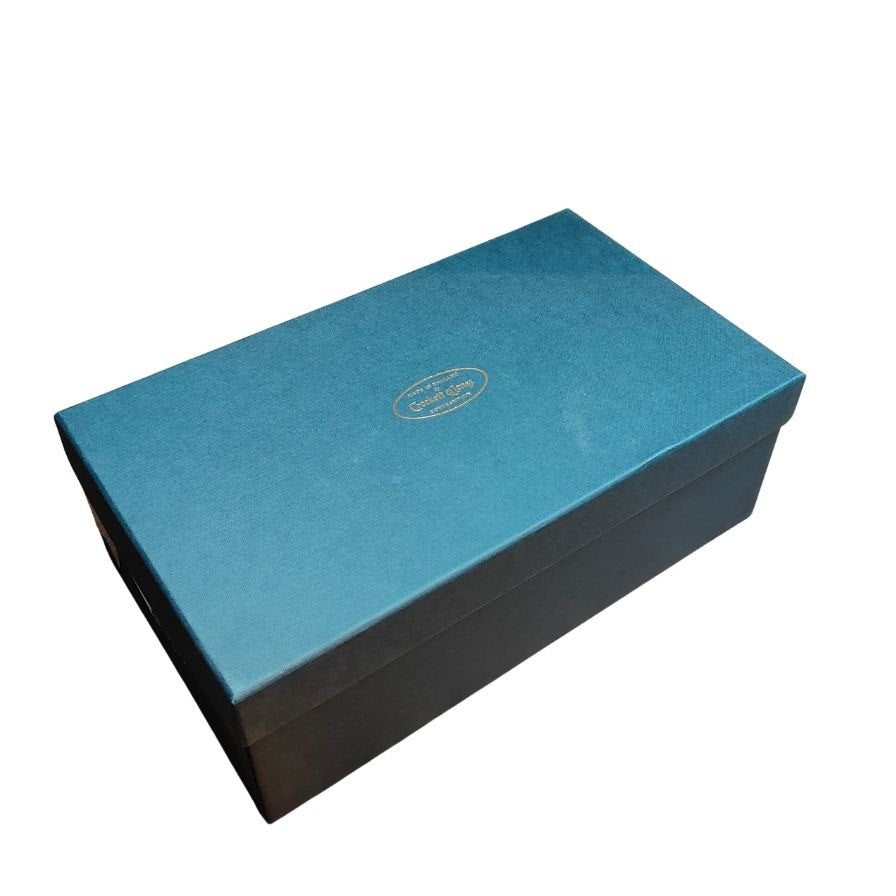 クロケット&ジョーンズ レザーシューズ セミブローグ ウェルベック ダイナイトソール ブラウン メンズ サイズ5E Crockett&Jones WELBECK ビジネスシューズ 約24.5cm【LA】【中古】