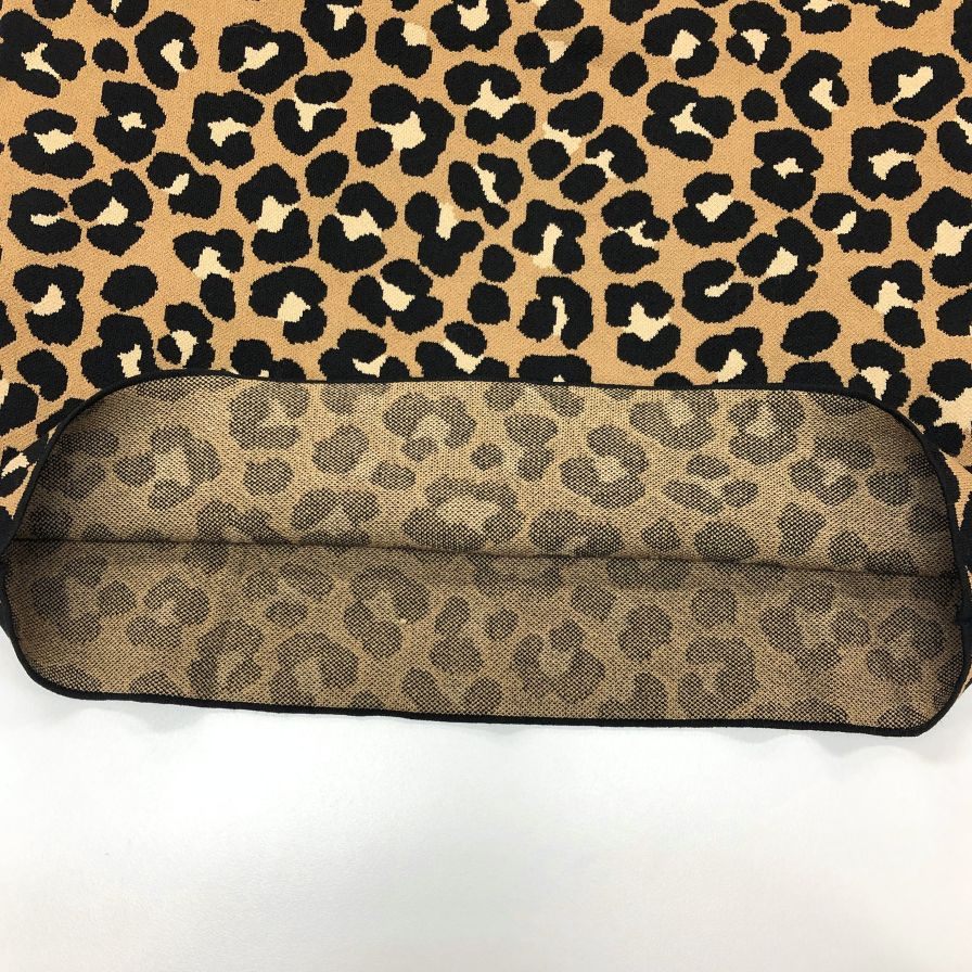 極美品◆マイケルコース ワンピース ノースリーブ ドレス レオパード柄 レディース サイズL 総柄 MICHAEL KORS 【AFB30】