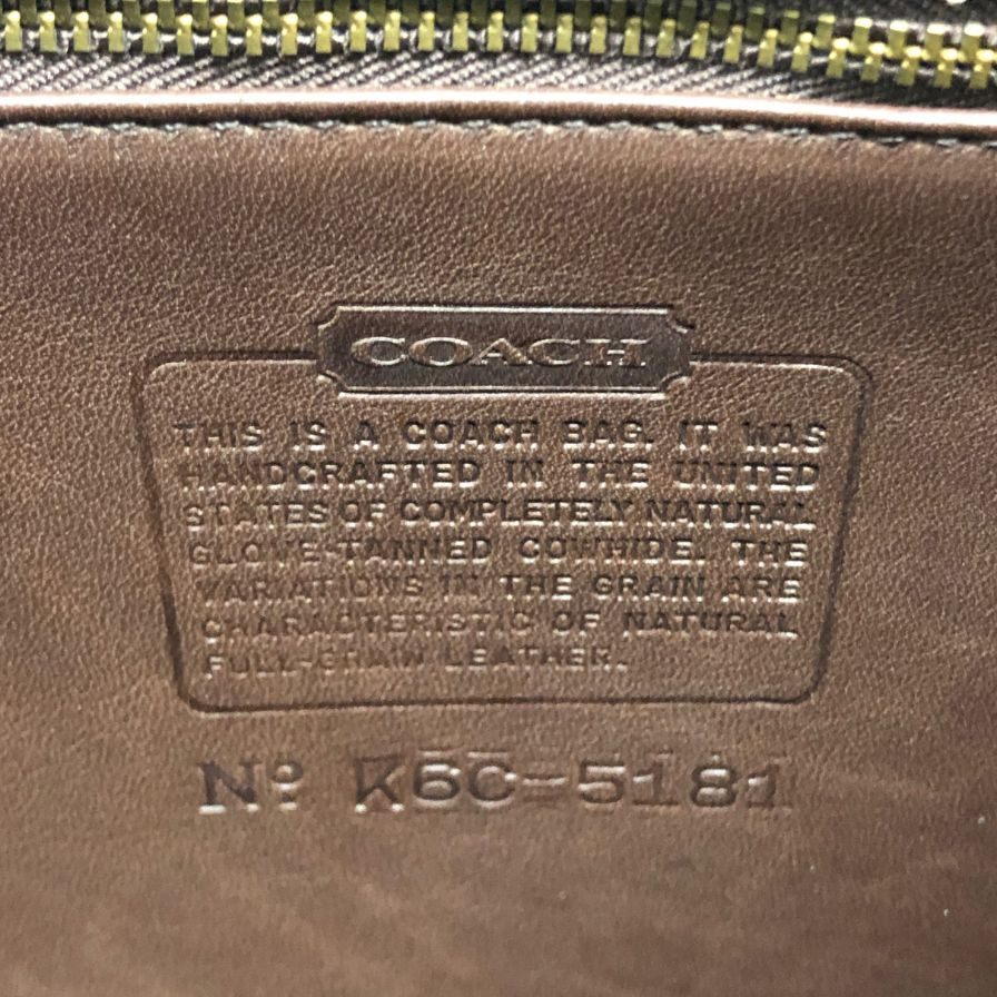 コーチ ブリーフケース オールドコーチ 2WAY レザー ブラウン COACH【AFE10】