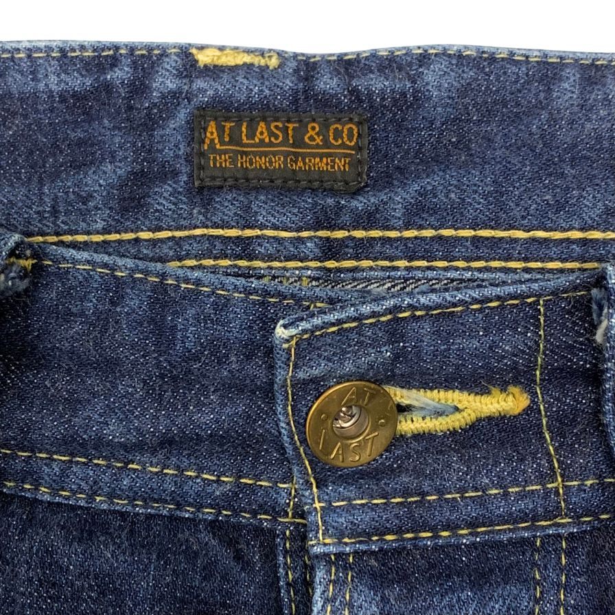 アットラスト デニムパンツ シンチバック セルビッジ LOT147 インディゴ サイズ32 メンズ ATLAST&CO 【AFB30】