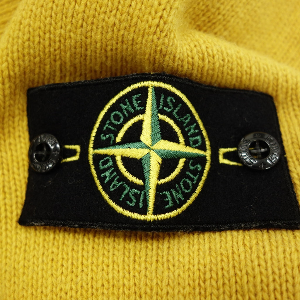 極美品◆ストーンアイランド ニットパーカー イエロー系 6915528A3 サイズ3XL STONE ISLAND 【AFB10】