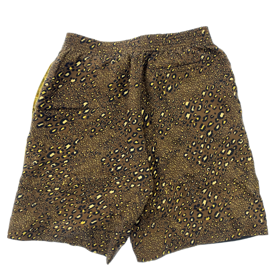 美品◆ヴェルサーチ ハーフパンツ A86432 バロッコ シルク100% 総柄 メンズ ゴールド系 サイズ44 Versace【AFB19】