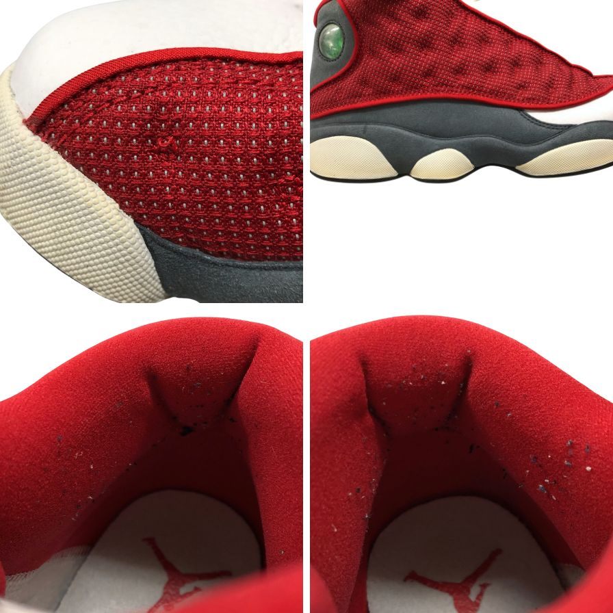 ナイキ スニーカー エアジョーダン 13 レトロ ジムレッド/フリント グレー ホワイト ブラック DJ5982-600 27.5cm NIKE AIR JORDAN 13 RETRO GYM RED/FLINT GREY-WHITE-BLACK 約27.5cm【AFD15】