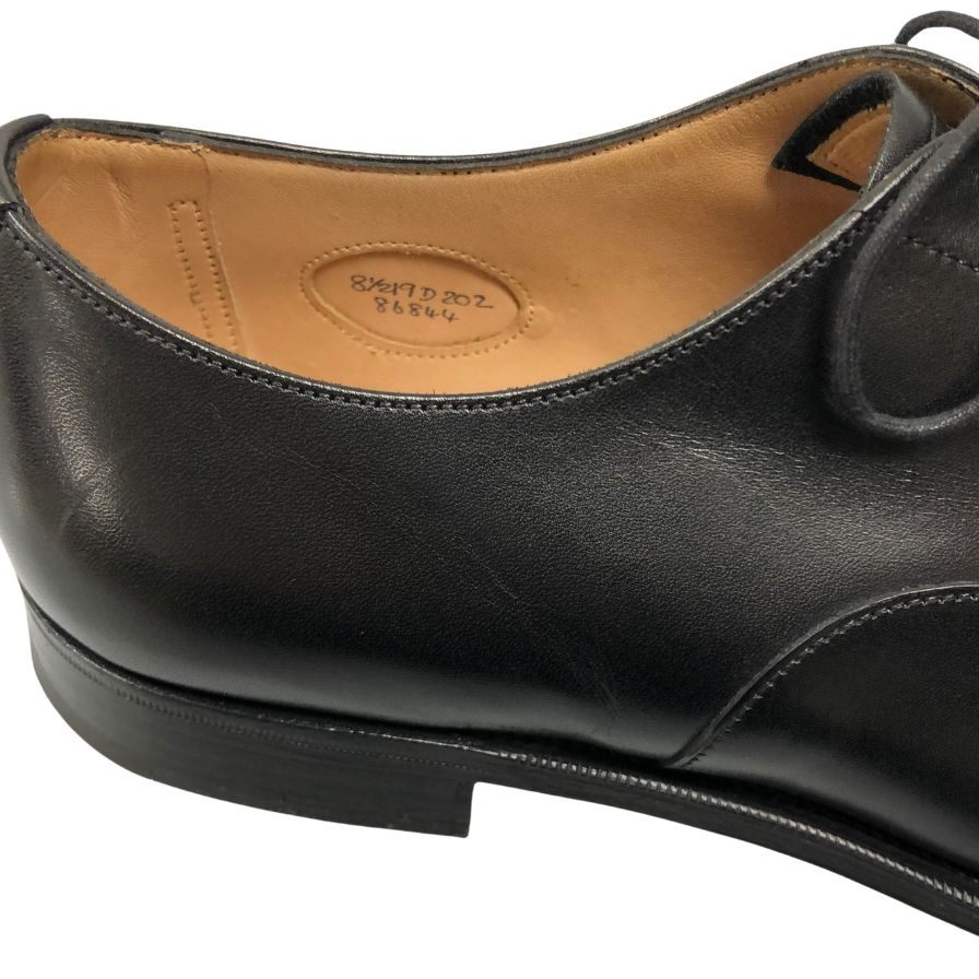 エドワードグリーン レザーシューズ オールドチェルシー ストレートチップ 202ラスト サイズ8.5D ブラック メンズ EDWARD GREEN OLD CHELSEA ビジネスシューズ 約27.5cm【LA】【中古】