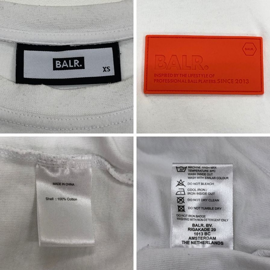 中古◆ボーラー 半袖Tシャツ ホワイト メンズ サイズXS BALR. 【AFB3】