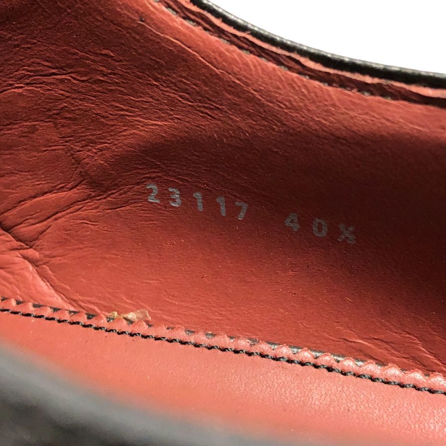 マグナーニ × クインクラシコ 別注 レザーシューズ ダブルモンク ストラップ オパンケ製法 33117 ブラック メンズ サイズ40.5 MAGNANNI 約25.5cm【AFD9】