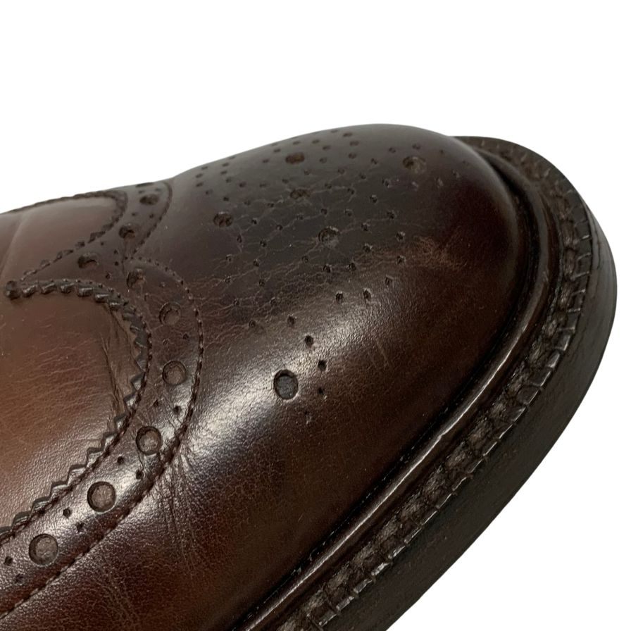 チャーチ レザーシューズ グラフトン フルブローグ ウィングチップ 5都市 173ラスト ブラウン メンズ サイズ65F Church's Grafton ビジネスシューズ 約25.5cm【LA】【中古】