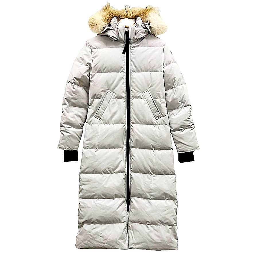 美品◆カナダグース ミスティーク ブラックレーベル ダウンコート 3035LB ライトグレー サイズS CANADA GOOSE Mystique Parka Black Label 【AFF24】