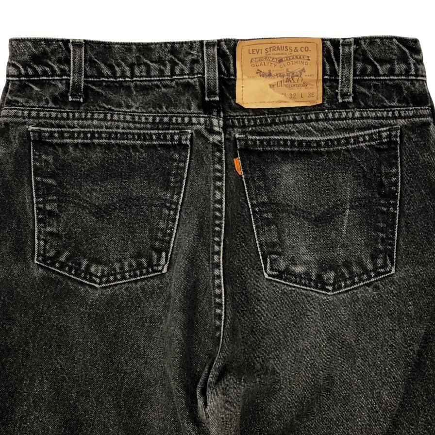リーバイス デニムパンツ 90年代 505 ヴィンテージ アメリカ製 ブラック メンズ サイズ W32 L36 LEVI’S USA【LA】