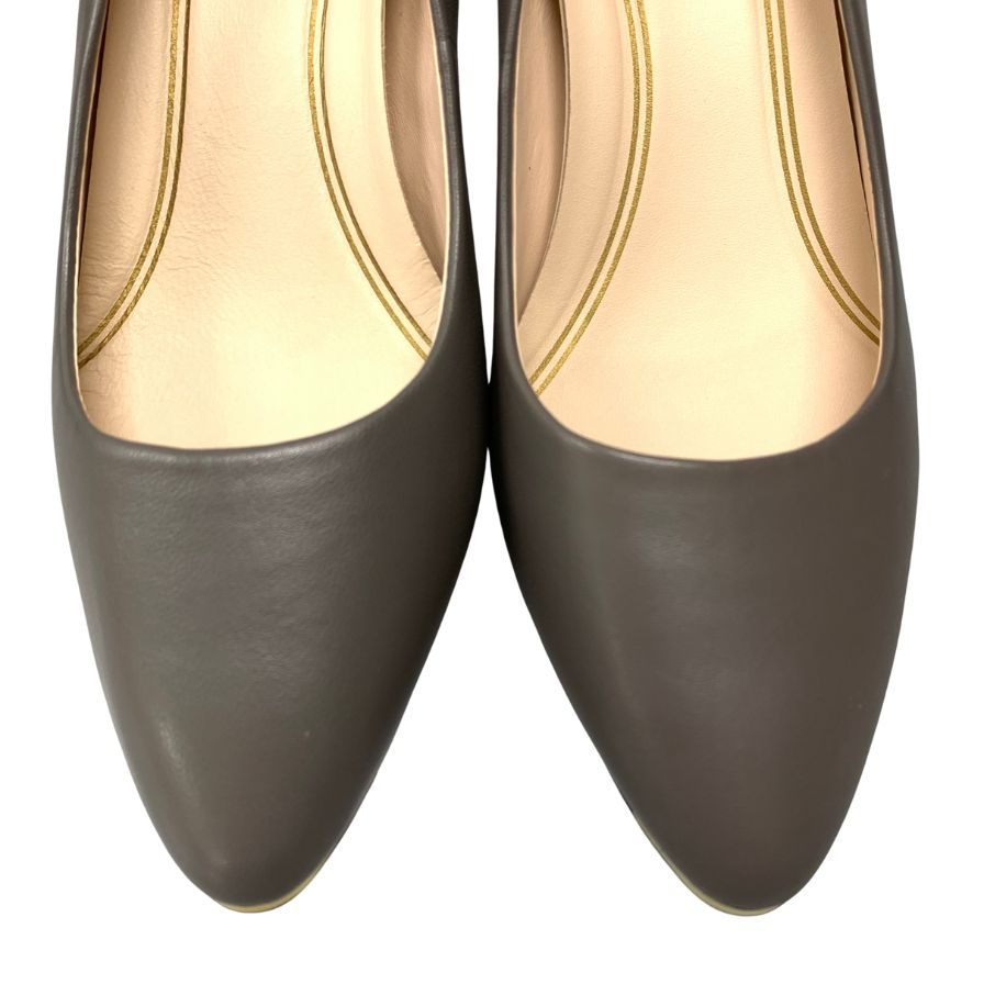 コールハーン パンプス グランド アンビション ウェッジ 55MM W15849 レザー グレー レディース サイズ6.5B COLE HAAN GRND AMBTN WEG 55MM 約23.5cm【AFD13】