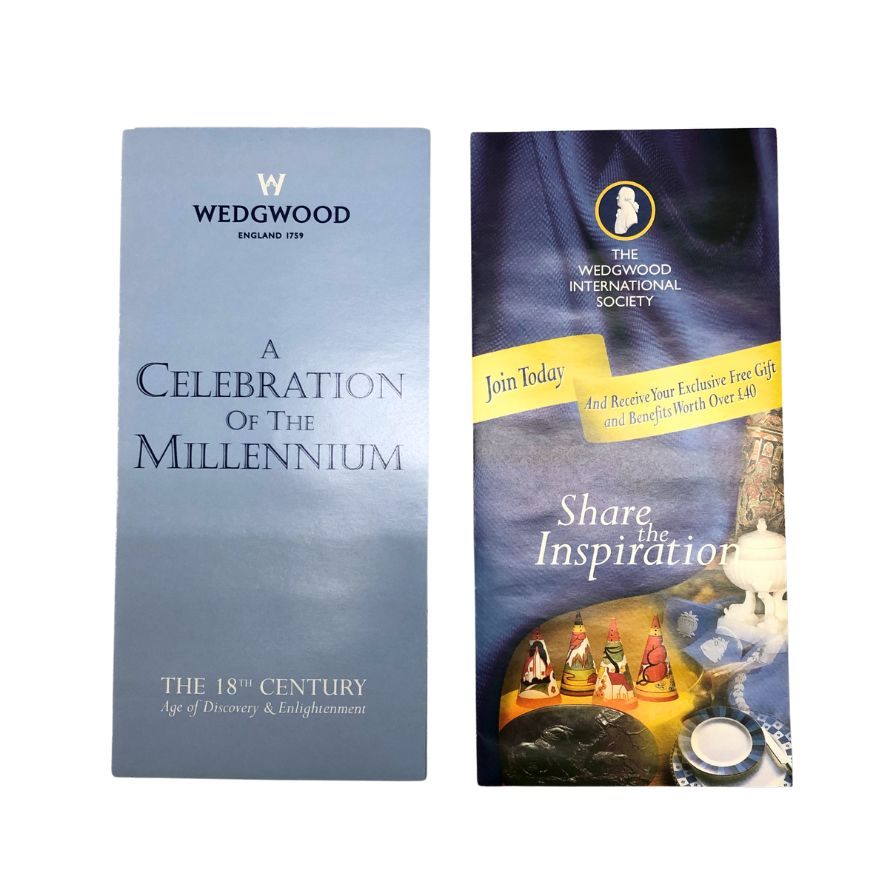 ウェッジウッド ペア カップ&ソーサー ミレニアムコレクション 21世紀 1999年 WEDGWOOD【AFI22】【中古】