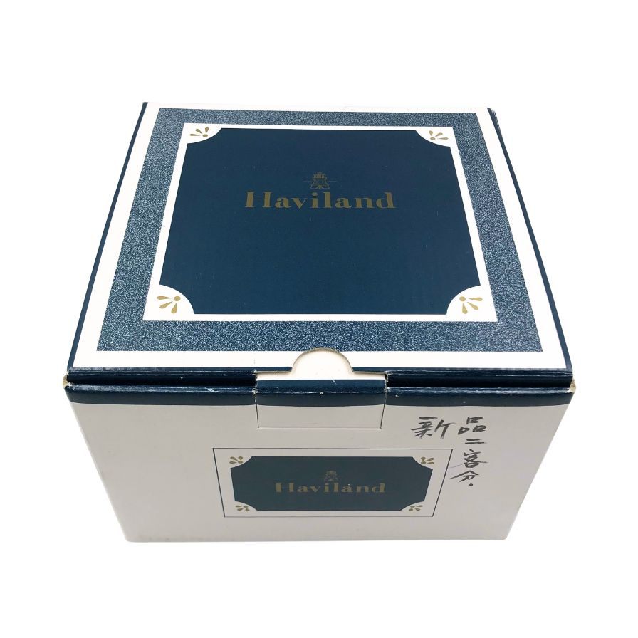 アビランド リモージュ ルーブシエンヌ カップ&ソーサー ホワイト 花柄 Haviland Limoges Louveciennes 2客セット【AFI26】【中古】