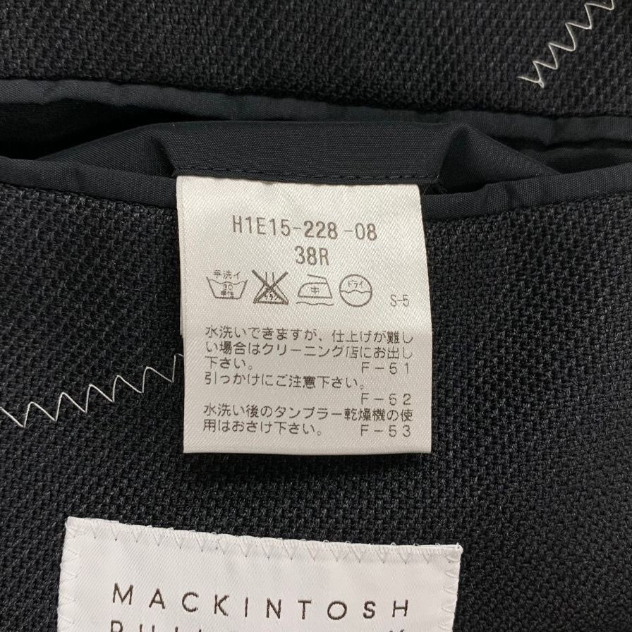 美品◆トロッター ジャケット マッキントッシュ フィロソフィー メンズ サイズ 38R ブラック TROTTER 【AFA24】