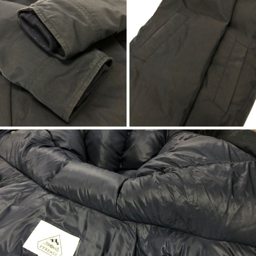 中古◆ピレネックス ダウンジャケット ANNECY FUR ネイビー メンズ サイズJP XS PYRENEX 【AFA2】