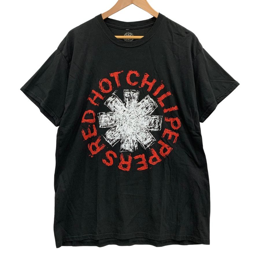 中古◆レッド ホット チリ ペッパーズ Tシャツ 2024 ブラック サイズL メンズ RED HOT CHILI PEPPERS 【AFB43】