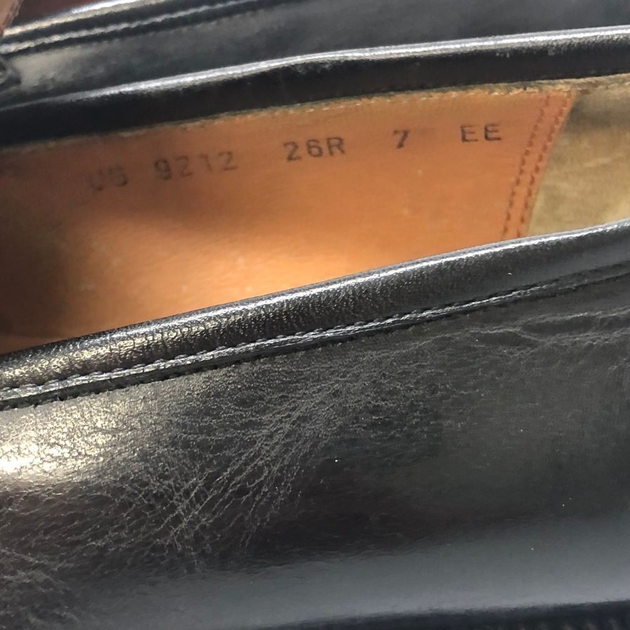 サルバトーレ フェラガモ スリッポン キャップトゥ ブラック サイズ26R メンズ Salvatore Ferragamo 約26.0cm【AFC28】