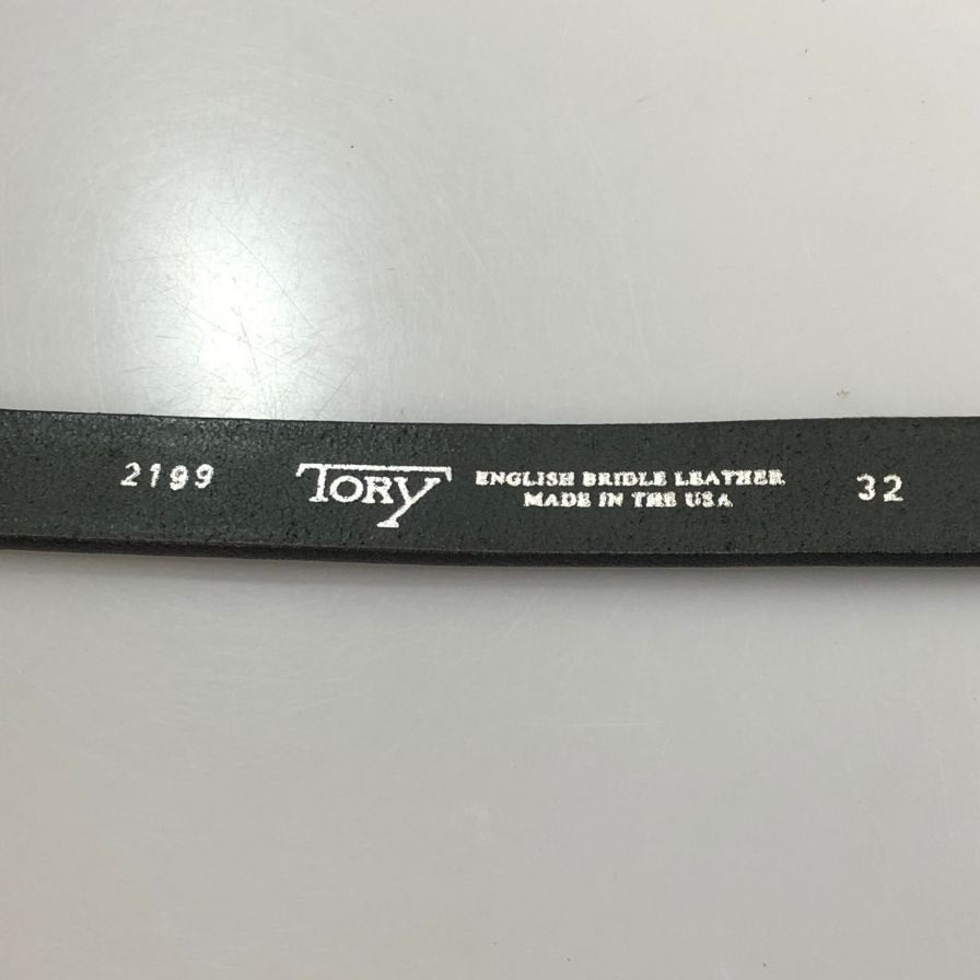 トリーレザーベルト ブラック サイズ 32 TORY【AFI17】