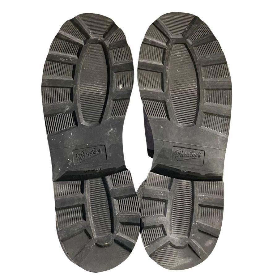 パラブーツ レースアップブーツ ベルジュラック スエード ネイビー サイズ7.5 メンズ Paraboot BERGERAC ブーツ 約25.5cm【LA】【中古】