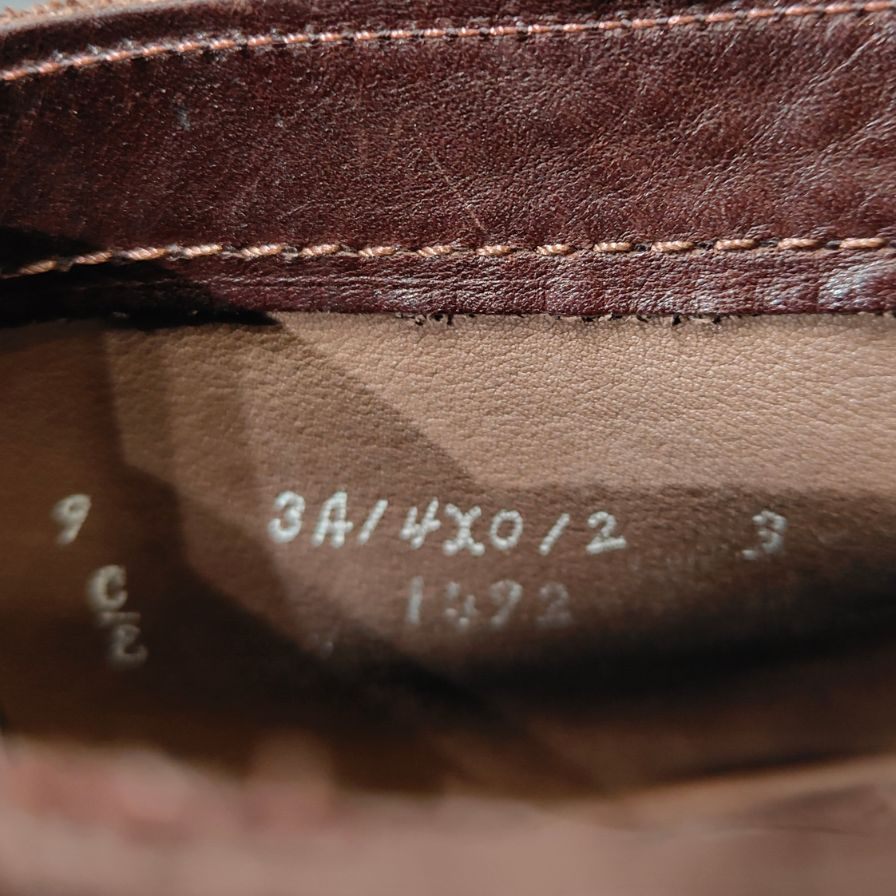 オールデン レザーシューズ 1492 チャッカブーツ アンラインド ダークブラウン スエード サイズUS9E ALDEN ブーツ 約27.0cm【LA】【中古】