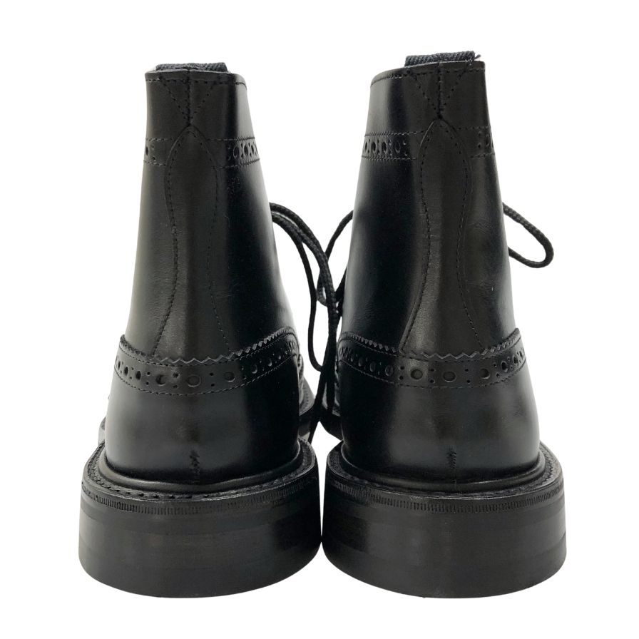 トリッカーズ レースアップブーツ モールトン エイコン ブラック メンズ サイズ8 Tricker’s ブーツ 約26.5cm【LA】【中古】