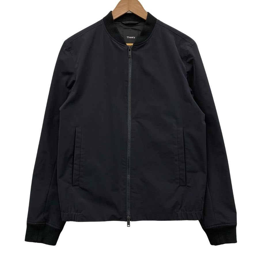 美品◆セオリー ジャケット ポリエステル ブルゾン XS ブラック メンズ サイズXS Theory 【AFB30】