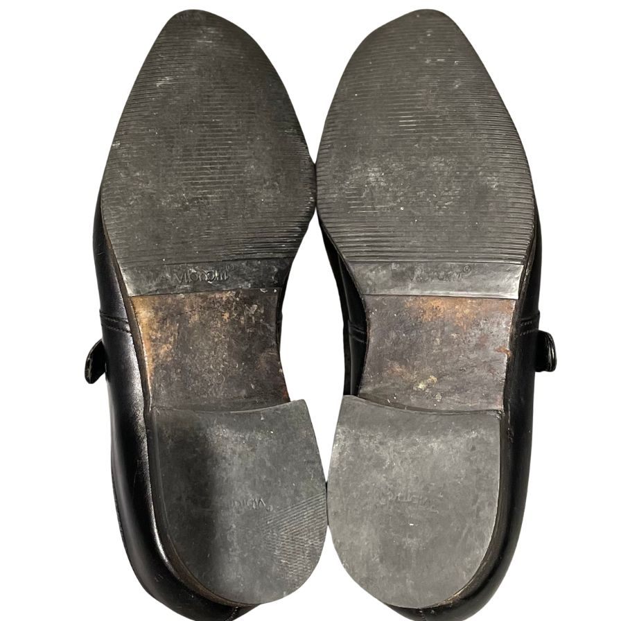 クロケット&ジョーンズ サヴィル シングルモンク ブラック サイズUK7.5E Crockett&Jones ビジネスシューズ 約26.0cm【LA】【中古】