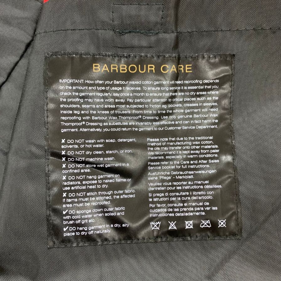美品◆バブアー ジャケット 1702236 スペイ フード オイルド コットン100% ブラック系 サイズ10 レディース Barbour 【AFB6】