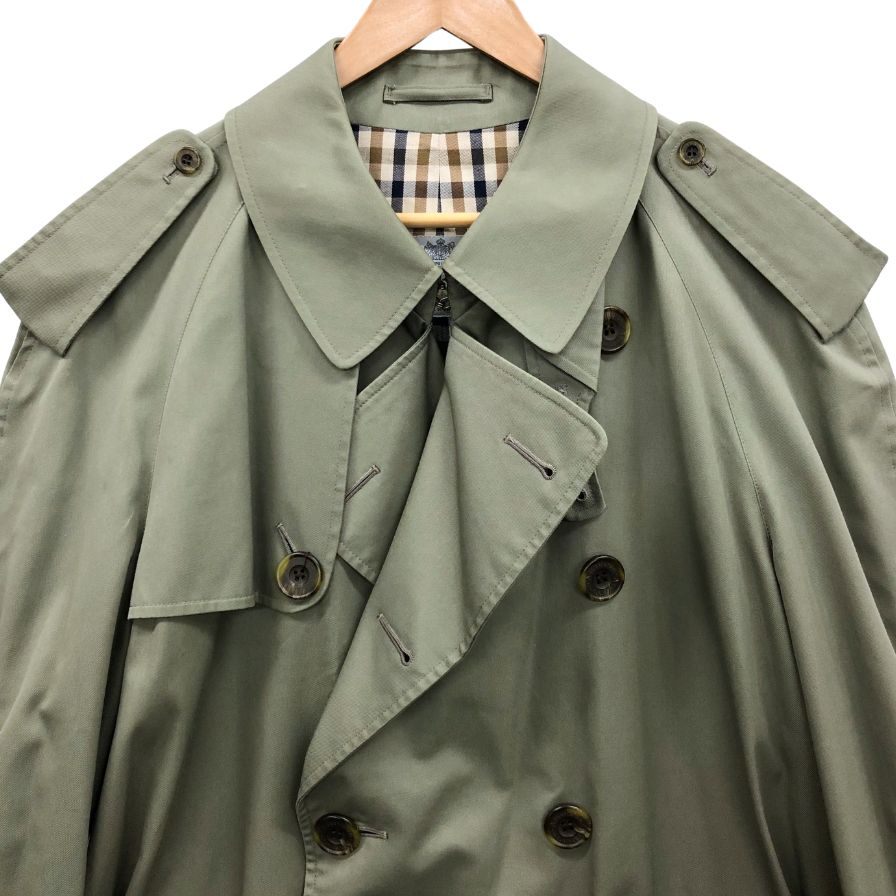 アクアスキュータム トレンチコート 70S ヴィンテージ イングランド製 カーキ メンズ サイズ表記なし Aquascutum【LA】