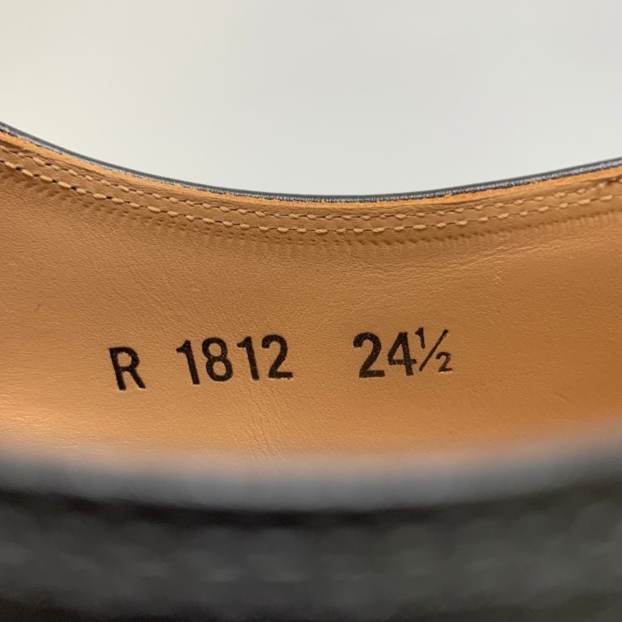 スコッチグレイン シャインオアレイン 1812 ダブルモンク メンズ ブラック サイズ24.5 SCOTCH GRAIN 約24.5cm【AFC41】