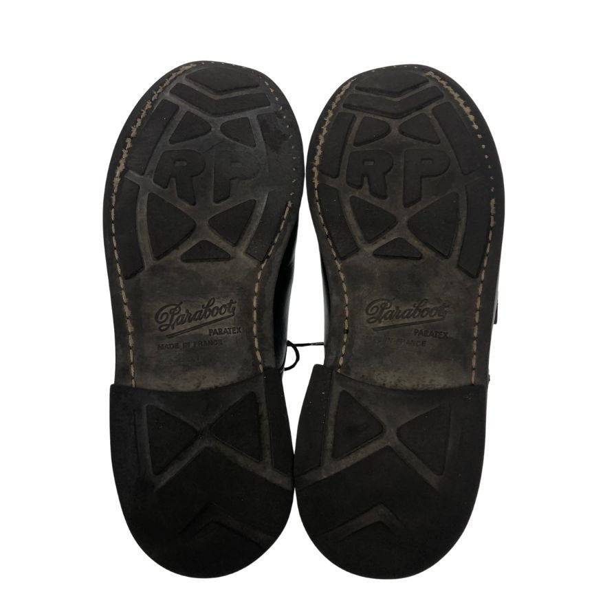パラブーツ レザーシューズ シャンボード Uチップ メンズ サイズ6 ブラック Paraboot CHAMBORD 約25.0cm【AFC28】
