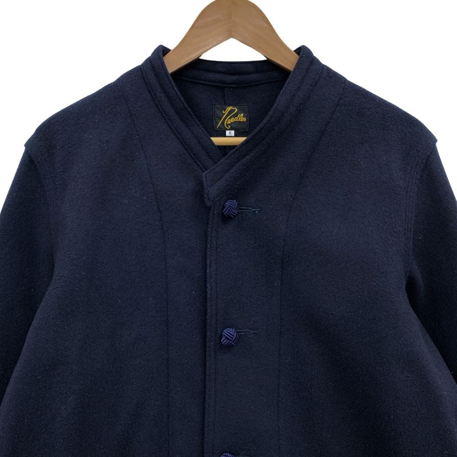 中古◆ニードルス チャイナジャケット ウール100% ネイビー メンズ サイズS Needles 【AFB12】