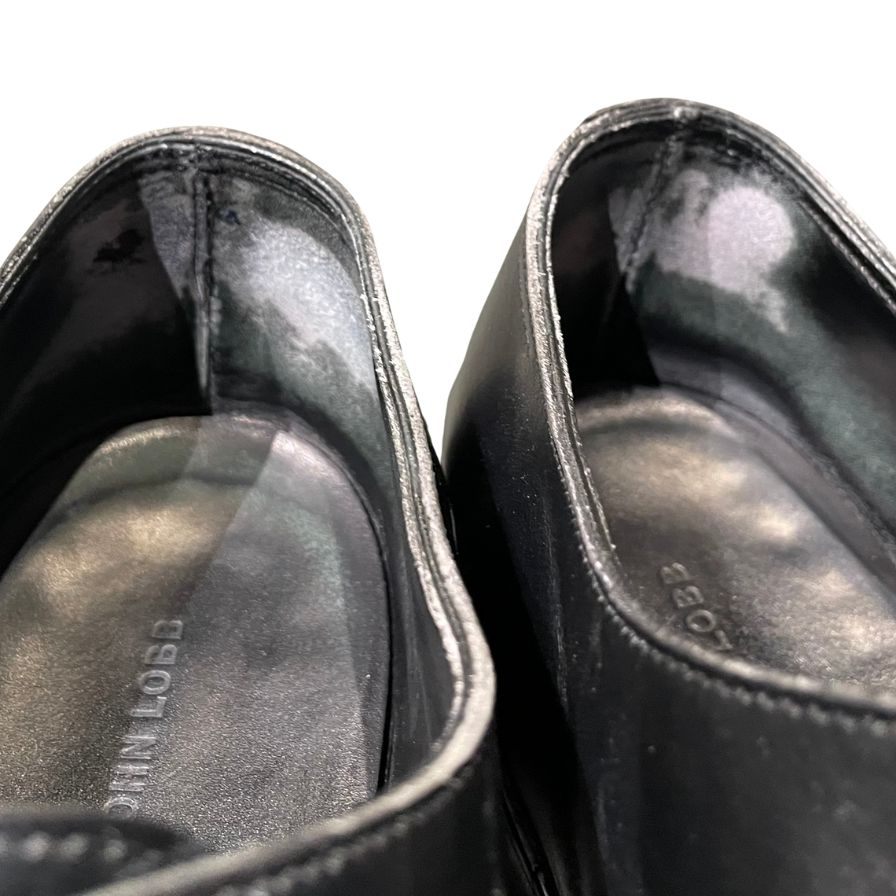 ジョンロブ レザーシューズ ストレートチップ シティ2 7000ラスト カーフ メンズ ブラック サイズUK8D JOHN LOBB CITY2 ビジネスシューズ 約27.0cm【LA】【中古】