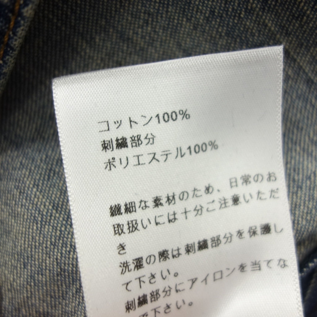 美品◆ディオール デニムシャツ バックプリント レディース ブルー系 サイズ36 252B26Y3584 DIOR【AFB17】