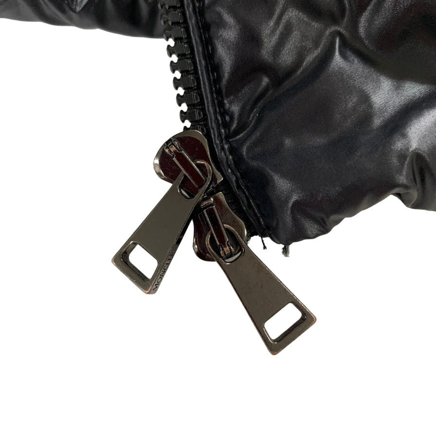 美品◆モンクレール ダウンコート AUTHIE GIUBBOTTO ブラック レディース サイズ4 MONCLER 【AFA1】