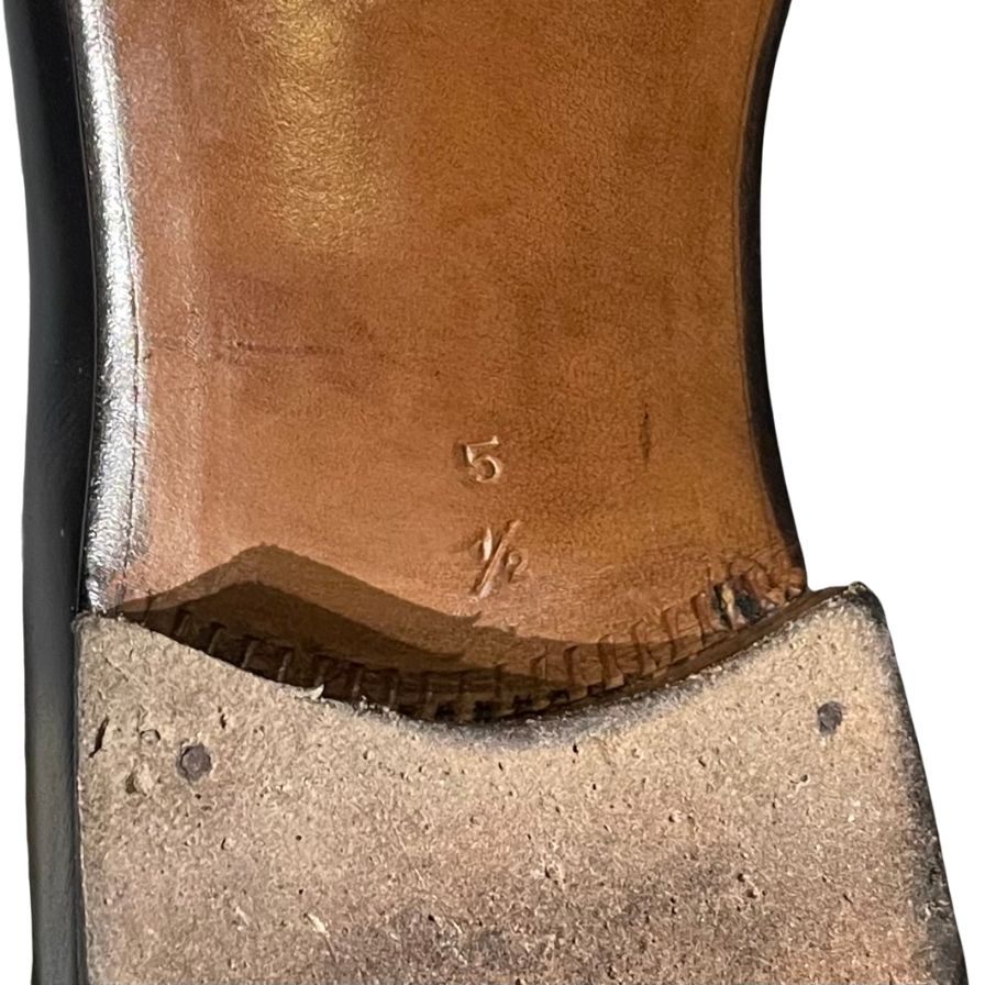 エンツォ ボナフェ レザーシューズ アデレード ブラック サイズUK5.5 メンズ Enzo Bonafe 約23.5cm【LA】【中古】