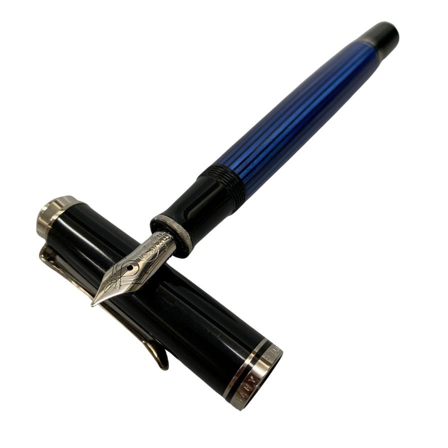 美品◇ペリカン 万年筆 スーベレーン ペン先14C-585 M405 ブルー縞 Pelikan【AFI15】 – ストックラボ  オンライン｜ブランドヴィンテージ