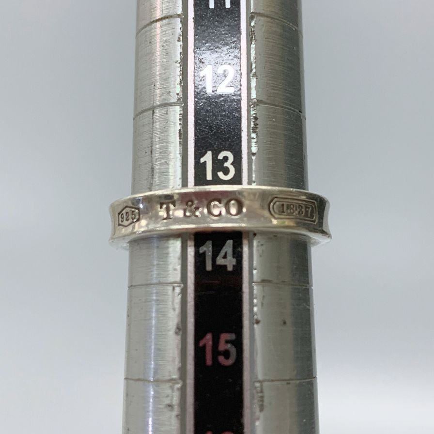 ティファニー 指輪 ナローリング 1837 SV925 シルバー サイズ不明 2.3g Tiffany&Co.