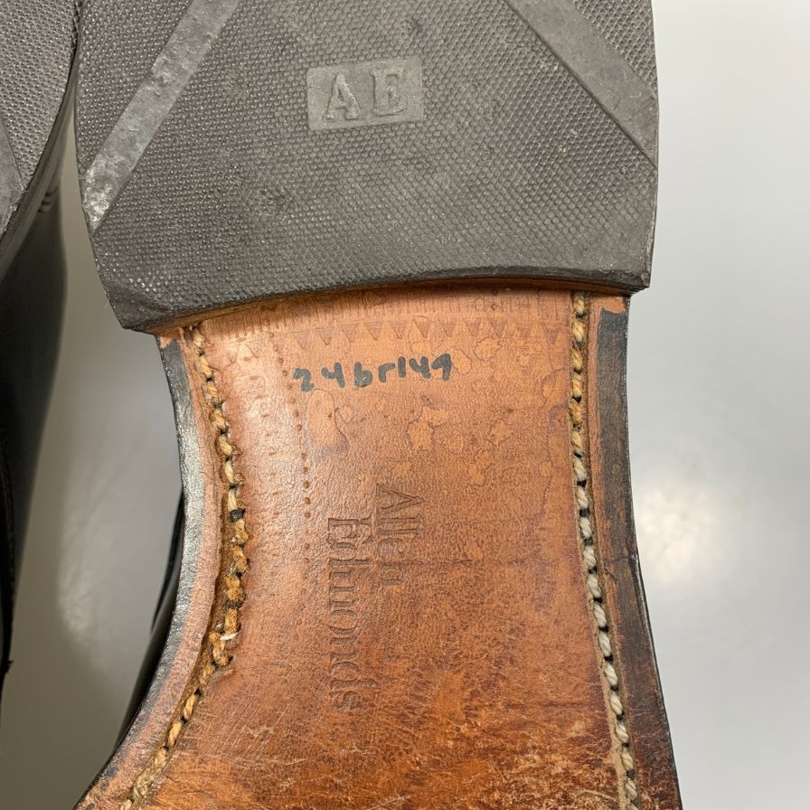 アレンエドモンズ ストレートチップ ダービー メンズ ブラック サイズUS7.5D Allen Edmonds ビジネスシューズ 約25.5cm【LA】【中古】