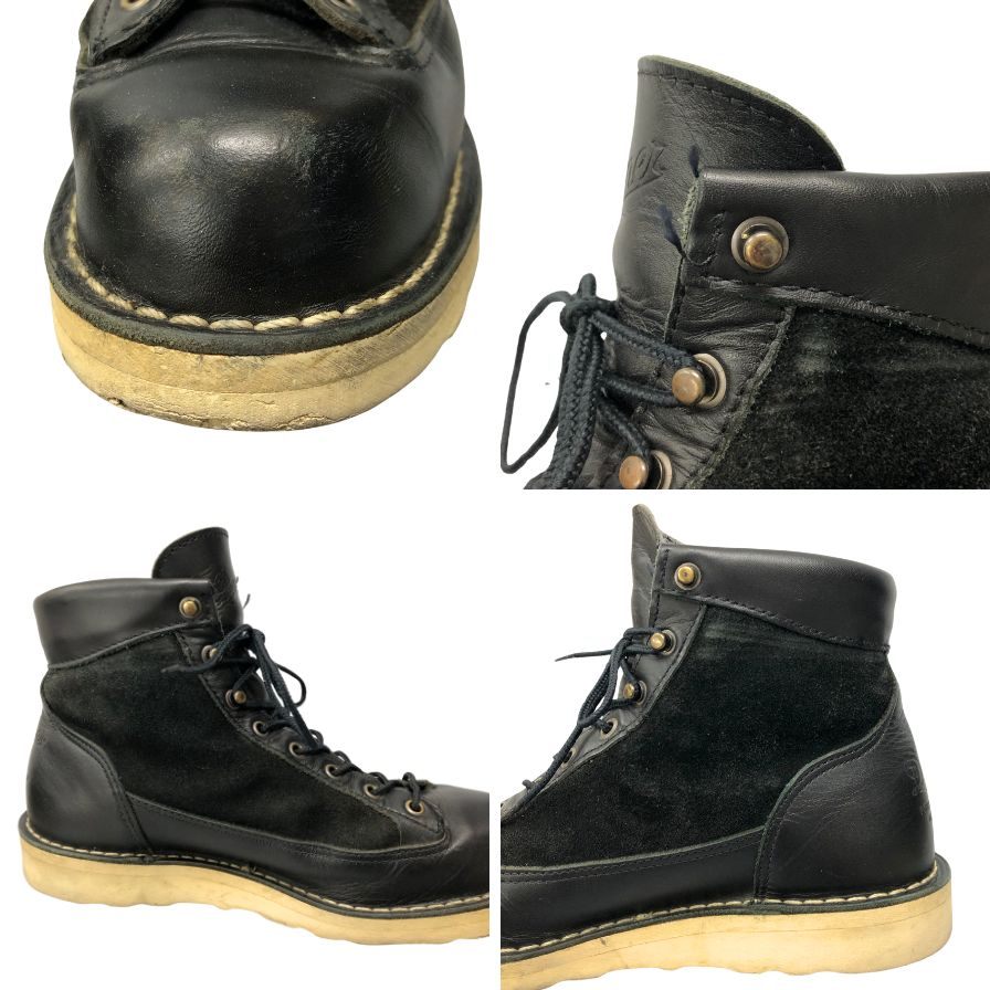 ダナー ブーツ ダナーライト 33001X スエード ハイカット サイズ7.5EE ブラック Danner 約26.0cm【AFC46】