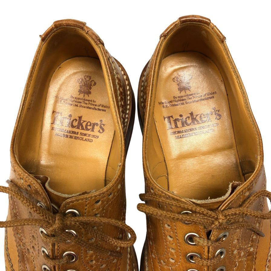 トリッカーズ レザーシューズ バートン サイズUK8 エイコンアンティーク ダイナイトソール M5633 Tricker's BOURTON ACORN ANTIQUE DAINITE SOLE ビジネスシューズ 約26.5cm【LA】【中古】