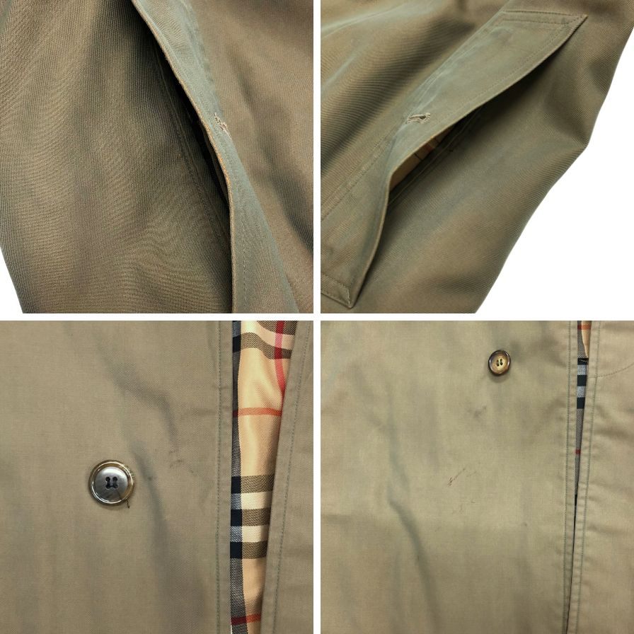 バーバリー バルカラーコート 90S イングランド製 玉虫色 メンズ サイズ165 Burberry【LA】