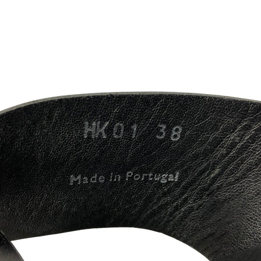 ピエール アルディ フラットサンダル レディース サイズ38 ブラック×シルバー PIERRE HARDY 約24.0cm【AFC47】