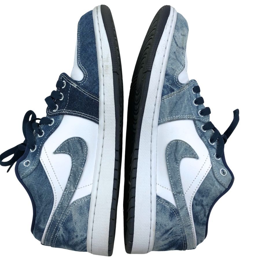 ナイキ ローカットスニーカー エアジョーダン ワン ロー ウォッシュド デニム ブルー メンズ サイズ28cm CZ8455-100 Nike Air Jordan 1 Low 約28.0cm【AFC46】