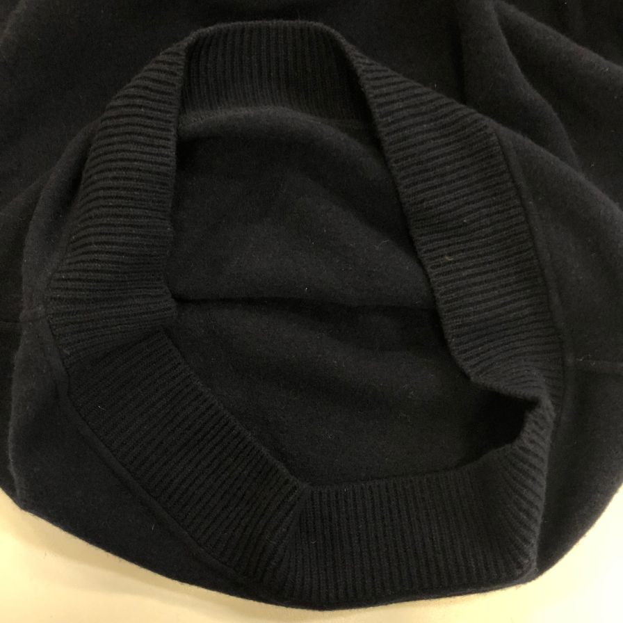 美品◆エルメネジルドゼニア ポロシャツ ニット ウール アクリル ネイビー系 サイズ50 メンズ Ermenegildo Zegna 【AFB41】