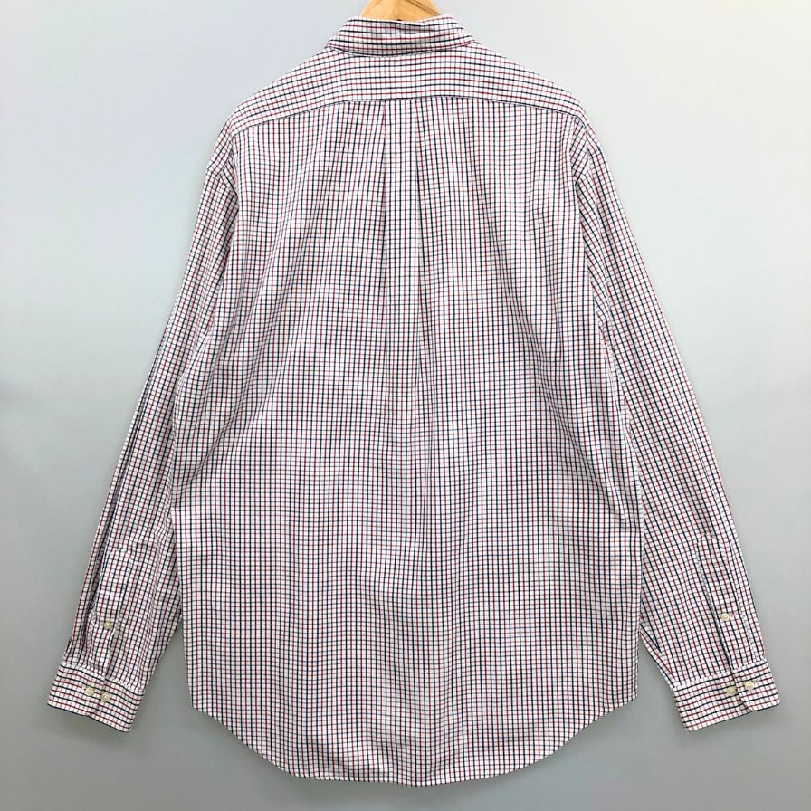 美品◆ラルフローレン 長袖シャツ ボタンダウン 胸刺繍 チェック メンズ サイズ16 1/2 RALPH LAUREN 【AFB17】
