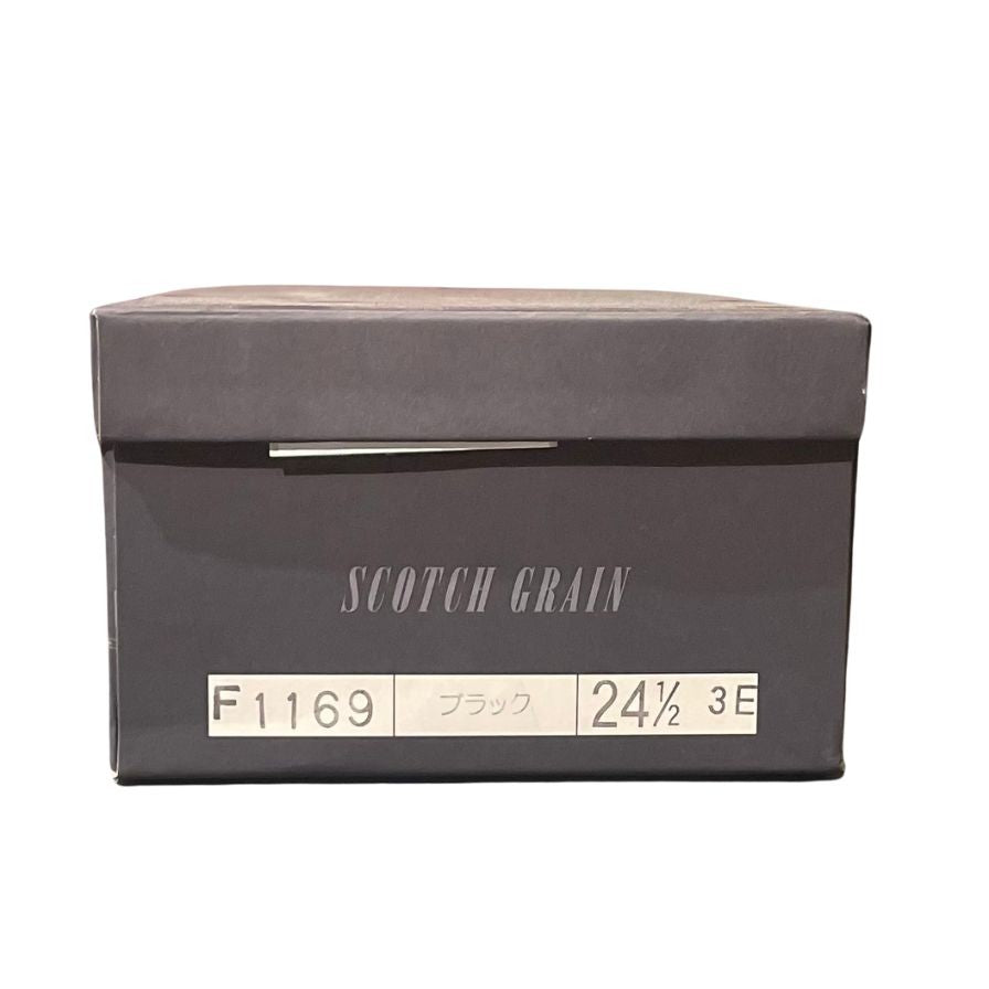 スコッチグレイン レザーシューズ Uチップ F-1169 レザー サイズ24.5 ブラック メンス SCOTCH GRAIN ビジネスシューズ 約24.5cm【LA】【中古】