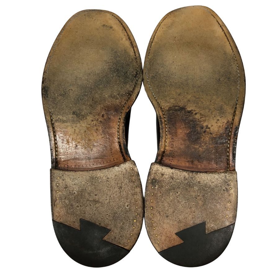 アレンエドモンズ レザーシューズ Leeds 9591 コードバン メンズ サイズ ブラウン 8D Allen Edmonds ビジネスシューズ 約26.5cm【LA】【中古】