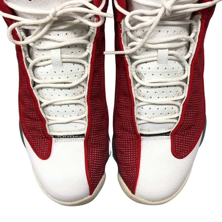 ナイキ スニーカー エアジョーダン 13 レトロ ジムレッド/フリント グレー ホワイト ブラック DJ5982-600 27.5cm NIKE AIR JORDAN 13 RETRO GYM RED/FLINT GREY-WHITE-BLACK 約27.5cm【AFD15】