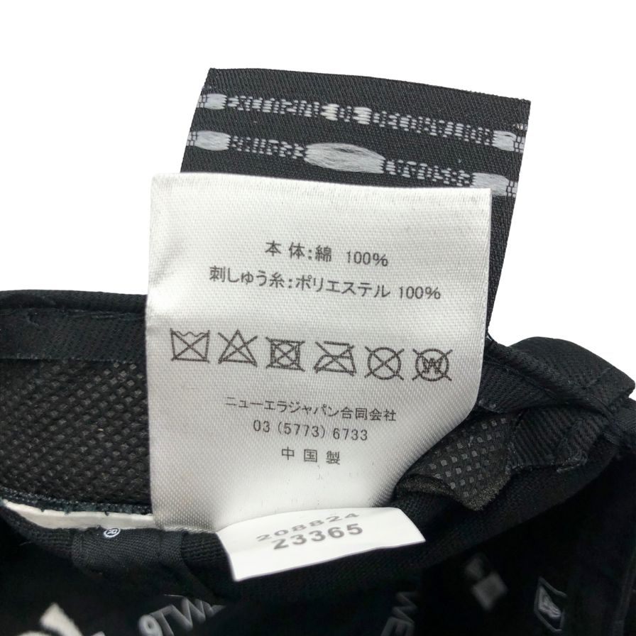 ショット×ニューエラ 9TWENTY SBロゴ刺繍 キャップ ユニセックス サイズF ブラック Schott×NEWERA【AFI1】