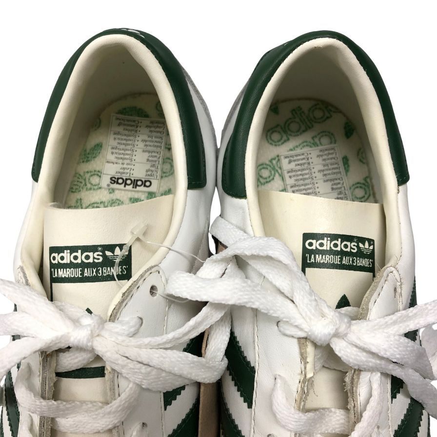 アディダス スニーカー カントリー 90年代 デッドストック ハイドレザー メンズ サイズ27cm ホワイト グリーン adidas 約27.0cm【AFC2】